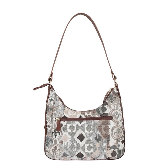 Abstract Pattern Tapestry Fabric Hobo Bag For Women | Shoulder Sling Bag - Picture 8 of 8